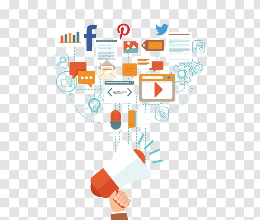 Social Media Digital Marketing Advertising Business Management Transparent PNG
