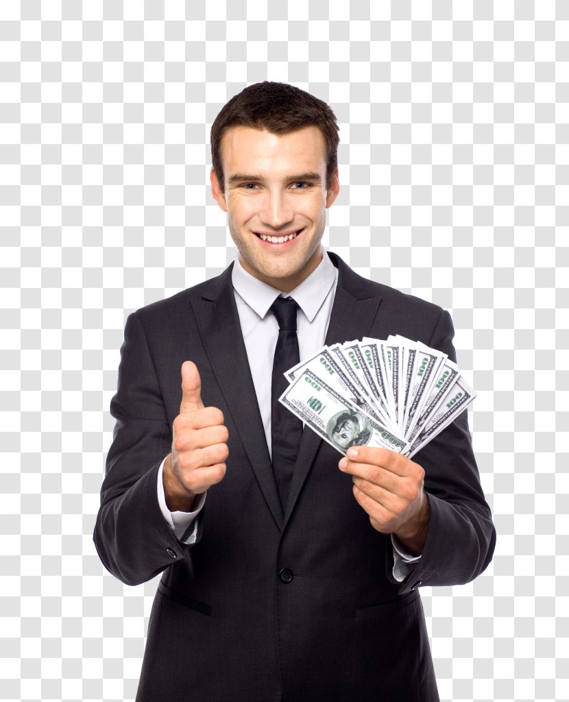 Money Payment Stock Photography Trade Service - Paid To Click - MAN WITH MONEY Transparent PNG