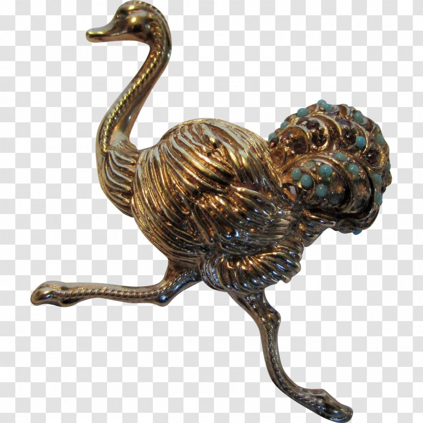 Common Ostrich Bronze Sculpture Ratite Transparent PNG