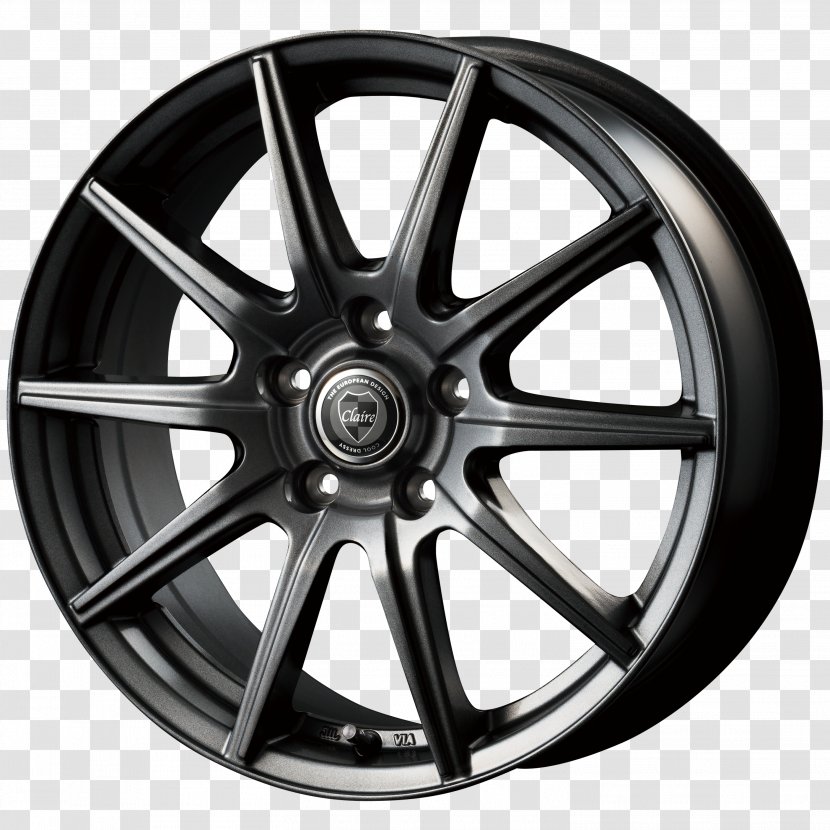 Car Rim Wheel Tire Vehicle - Black And White Transparent PNG