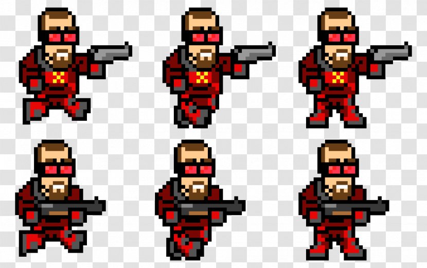 Sprite Firearm Gun Pixel Art - Cartoon Transparent PNG