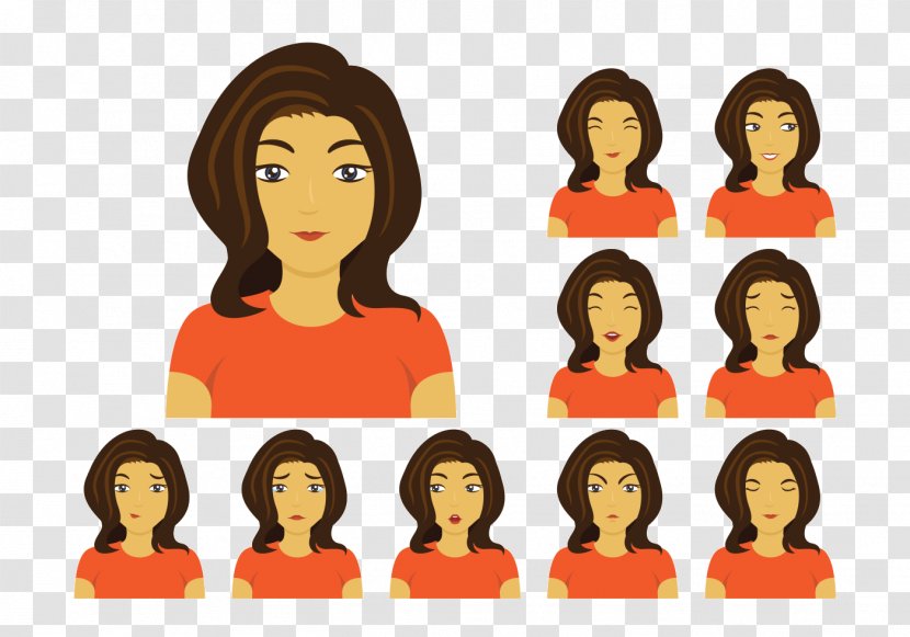 Woman - Tree - Facial Expressions Transparent PNG