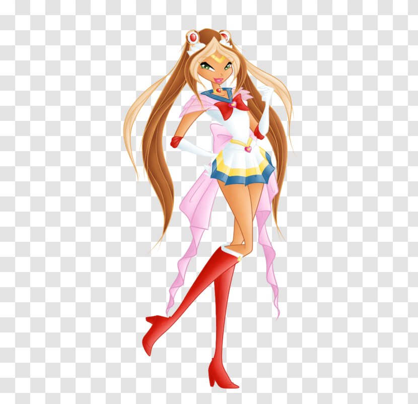 Flora Bloom Sailor Moon Musa Stella - Flower Transparent PNG