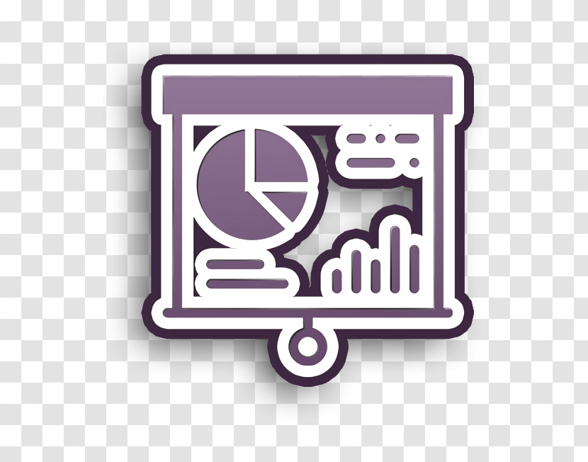 Business Set Icon Chart Icon Presentation Icon Transparent PNG