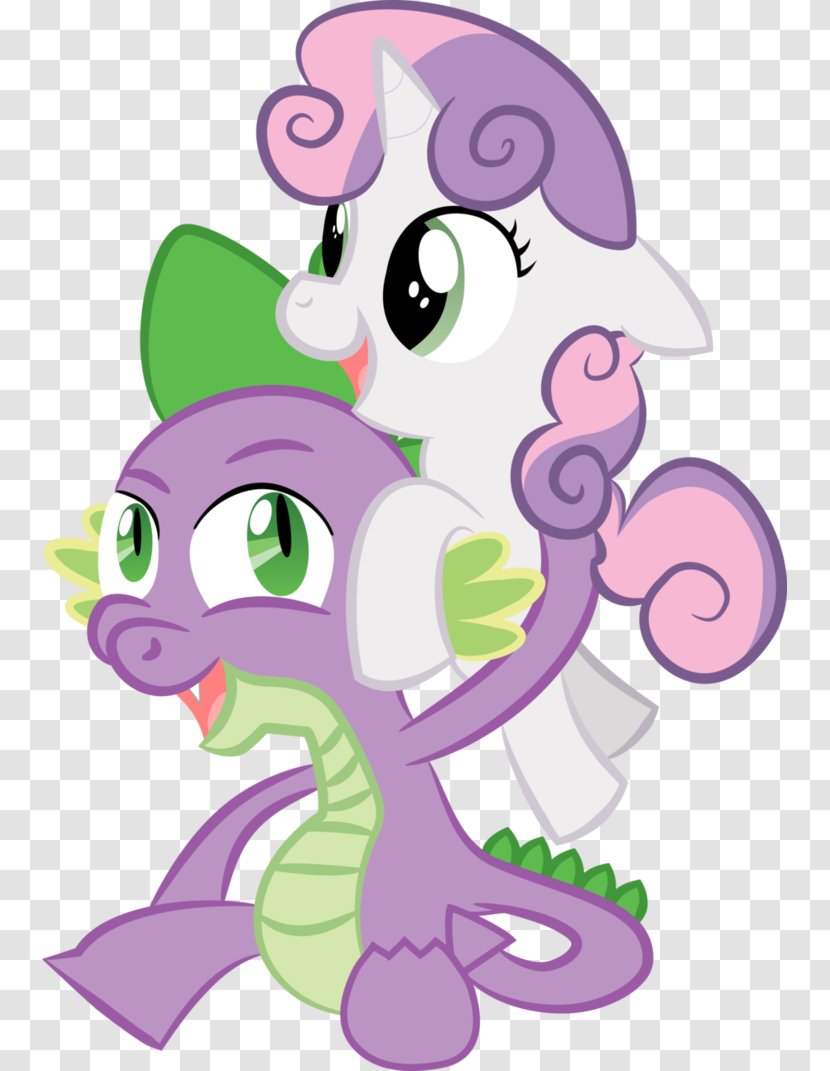 Spike Sweetie Belle My Little Pony Scootaloo - Heart Transparent PNG