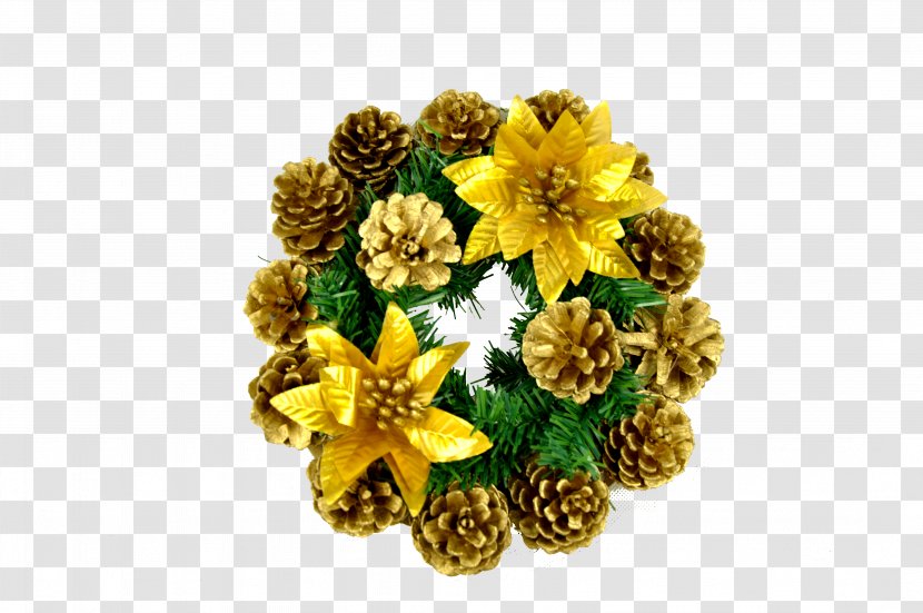 Conifer Cone Cut Flowers Christmas Garland - Riomaster - Flower Transparent PNG