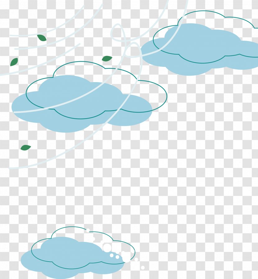 Wind Euclidean Vector Clip Art - Illustration - Windy Clouds Transparent PNG