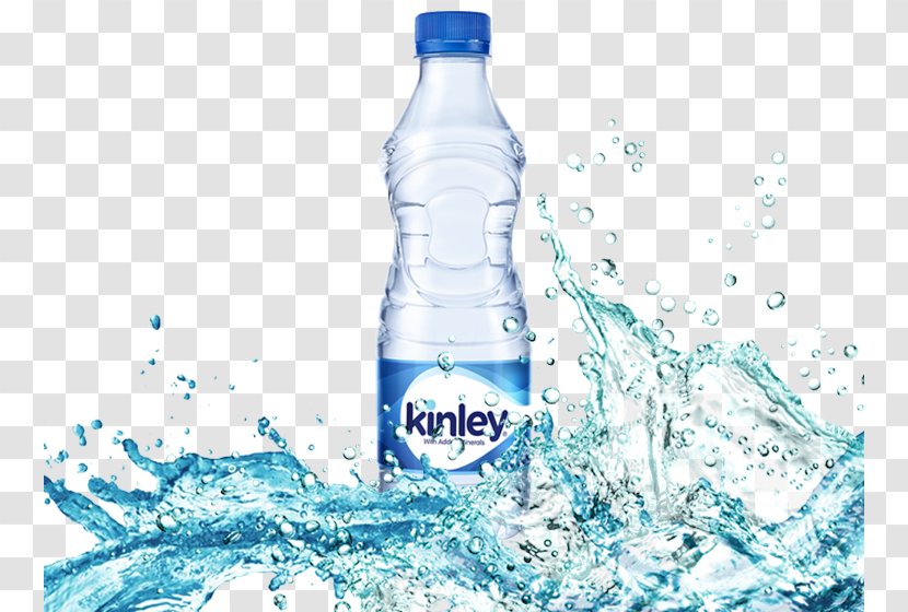 Fizzy Drinks Kinley Coca-Cola Carbonated Water - Bottles - Bottle Mockup Transparent PNG