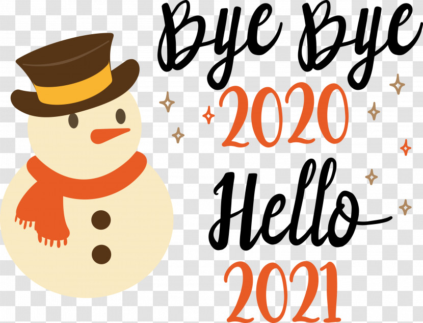 Hello 2021 Year Bye Bye 2020 Year Transparent PNG