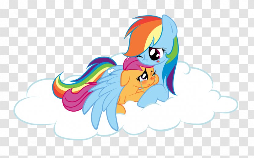 Rainbow Dash My Little Pony Rarity Scootaloo - Watercolor Transparent PNG