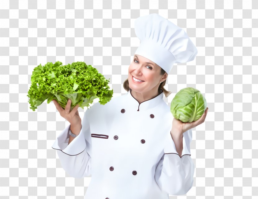 Cook Chef's Uniform Chef Chief Broccoli - Food - Cruciferous Vegetables Transparent PNG