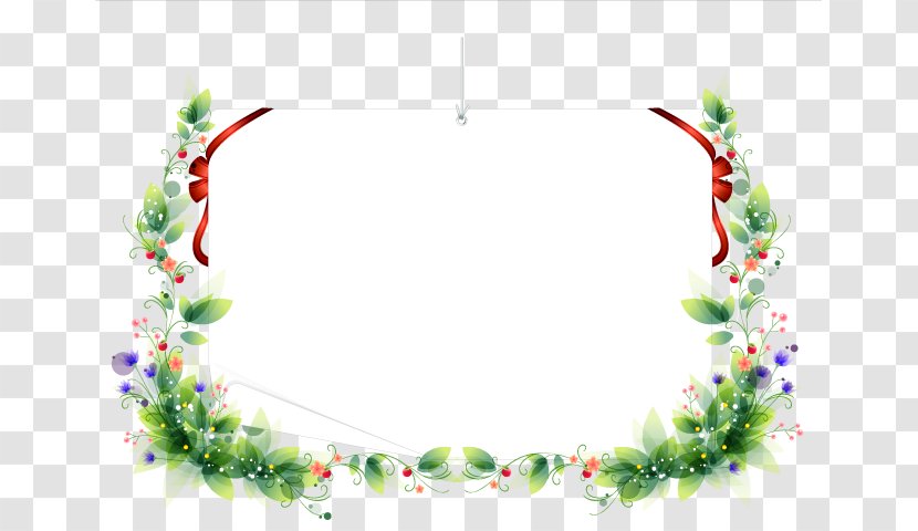 Cut Flowers Character Structure - Branch - Ppt边框 Transparent PNG