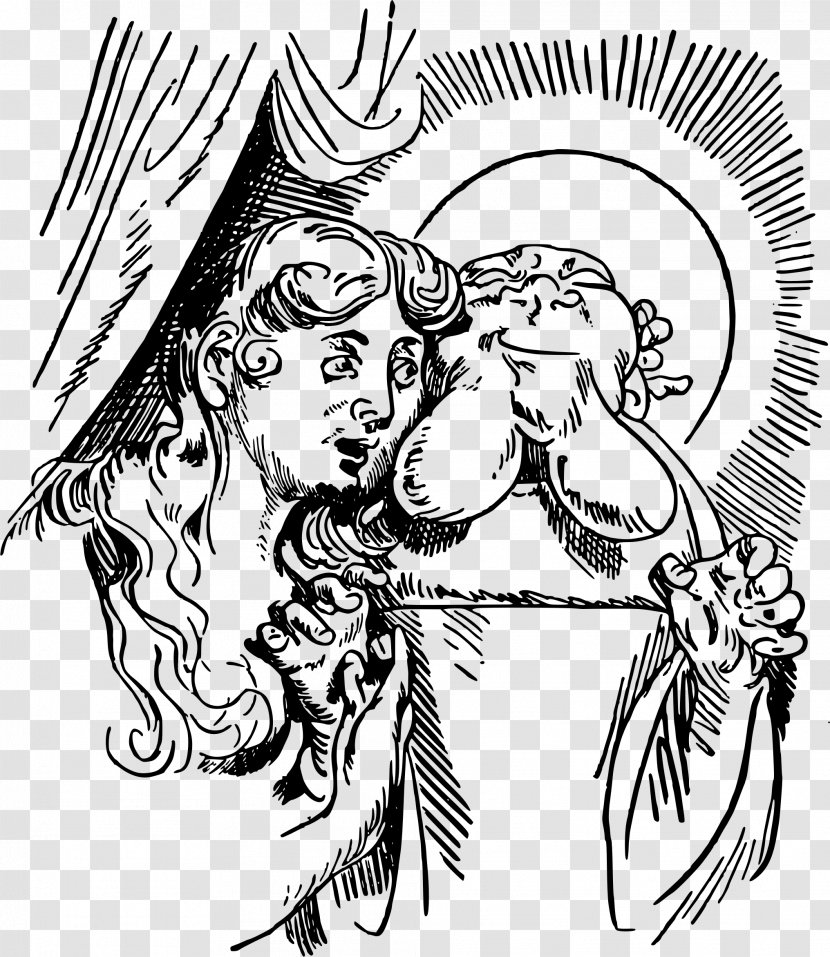 Der Heilige Antonius Von Padua Drawing The Head And Hands Clip Art - Cartoon - Heart Transparent PNG