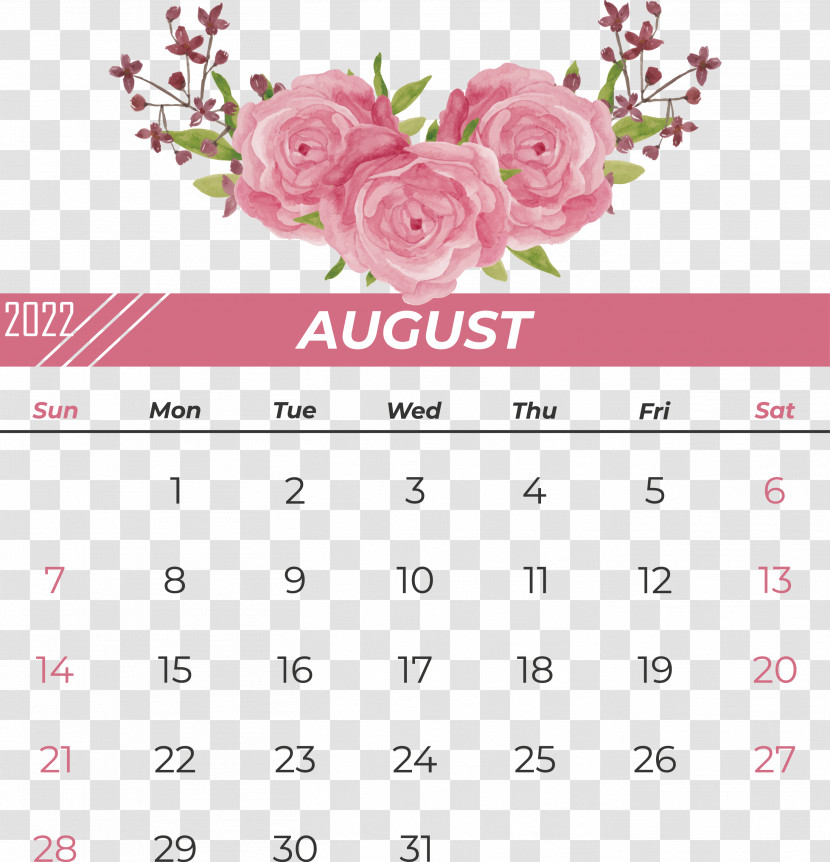 Calendar Font Flower Petal Pink M Transparent PNG