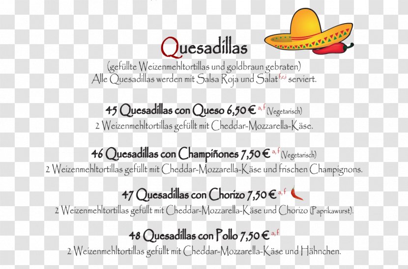 Mexican Cuisine Salad Dish Restaurant Menu - Text Transparent PNG