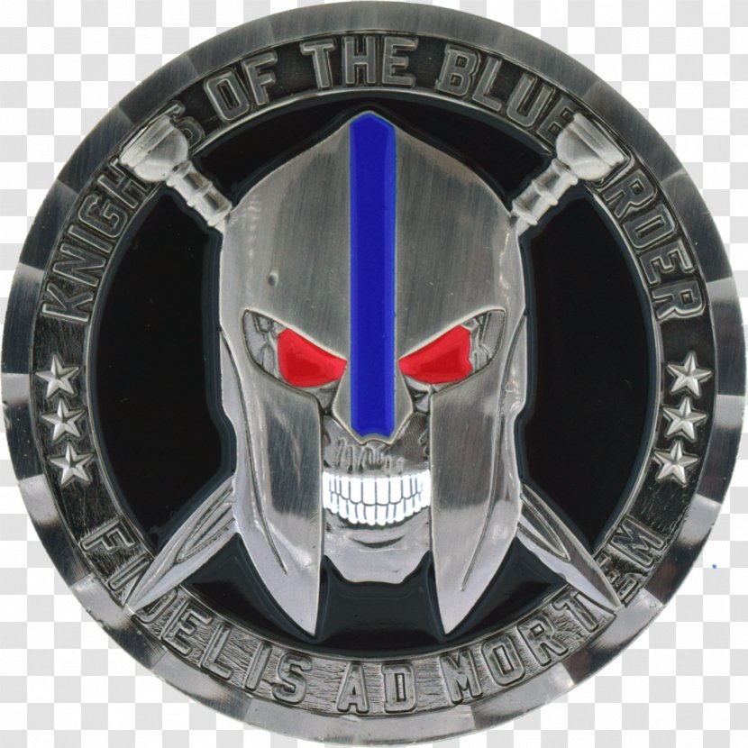 Challenge Coin Knight Blue Nickel - Die Cutting Transparent PNG