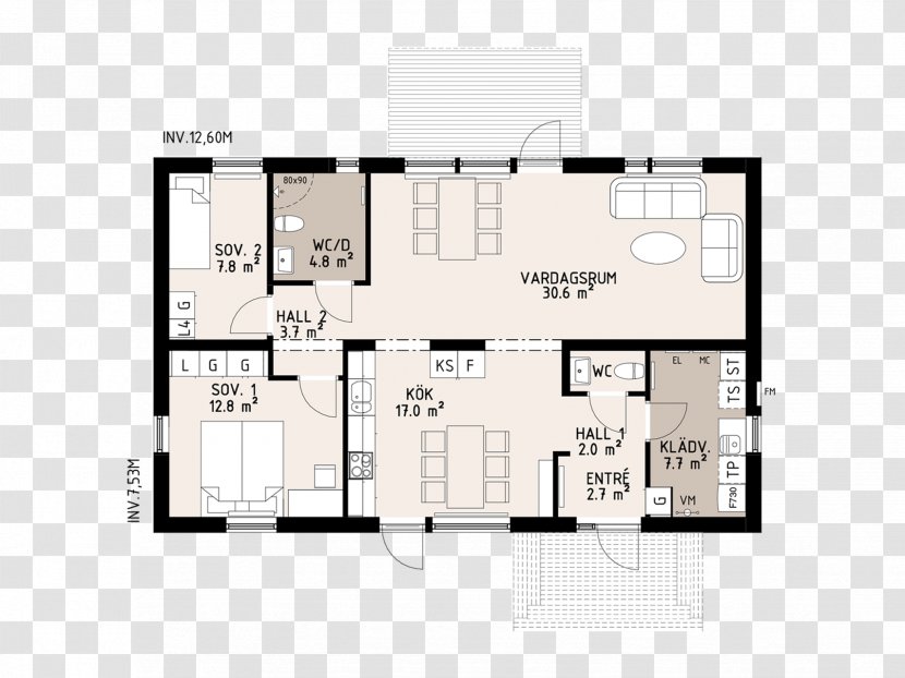 House Floor Plan Architecture Planlösning - Wind Transparent PNG