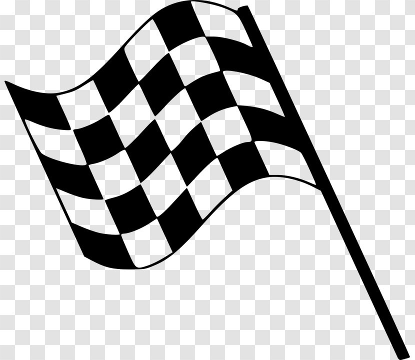 Racing Flags Drapeau à Damier Clip Art - Monochrome Photography - Flag Transparent PNG