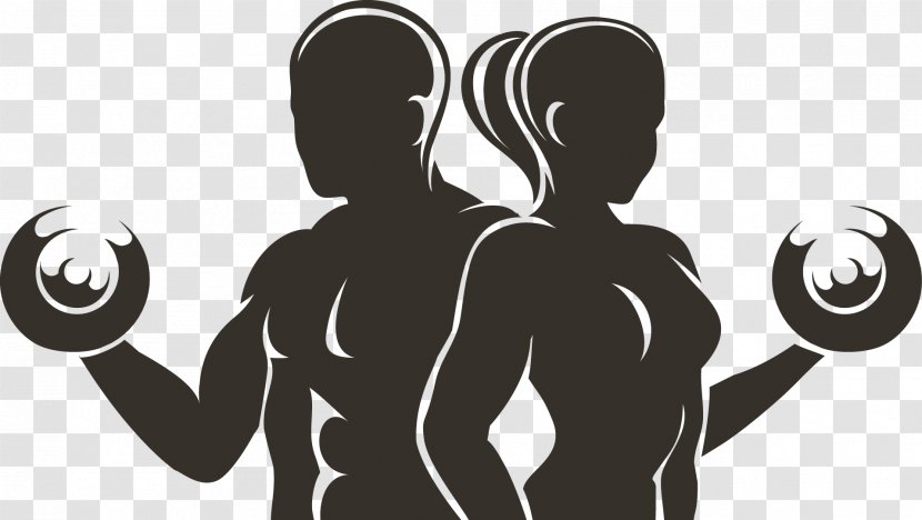 Physical Fitness Centre Exercise - Olympic Weightlifting - Silhouette Figures Transparent PNG