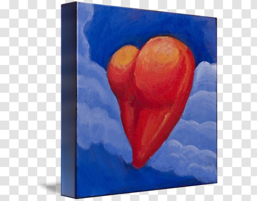 Painting Still Life Modern Art Heart - Silhouette - Heart-shaped Clouds Transparent PNG