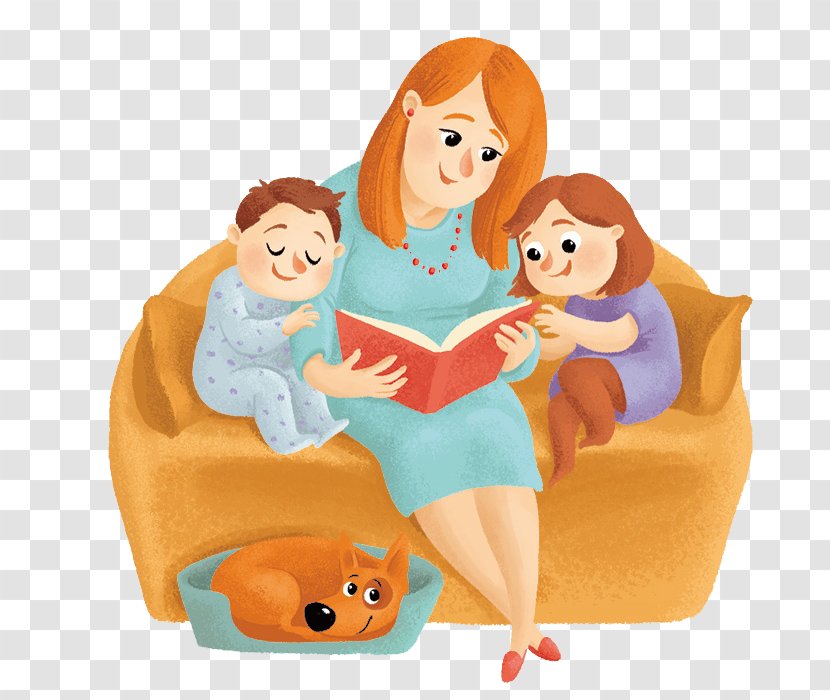Chuk And Gek Illustrator 19th National Congress Of The Communist Party China Illustration - Fictional Character - A Family Three On Couch Transparent PNG