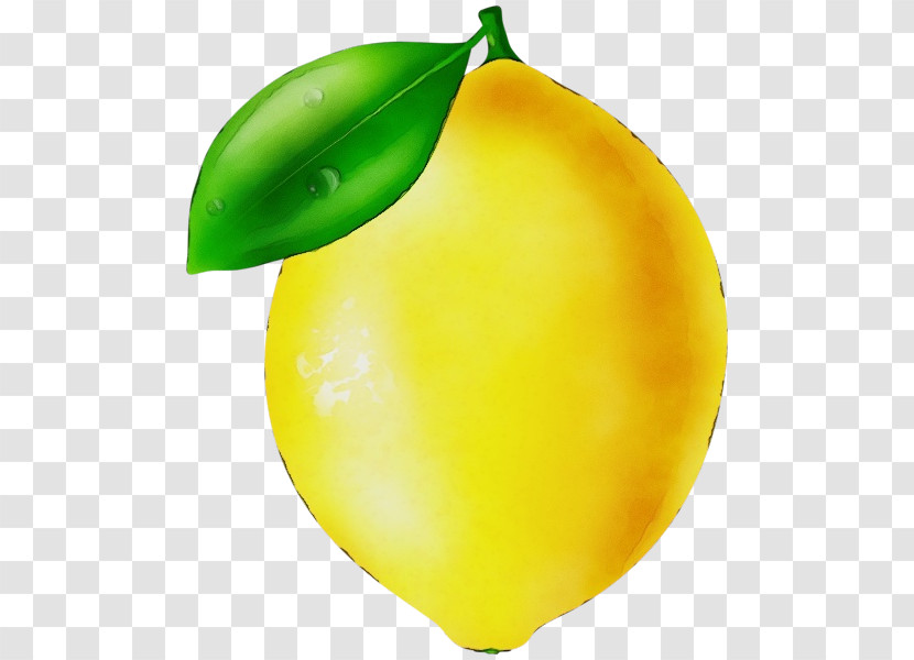 Lemon Yellow Citron Carambola Balloon Transparent PNG