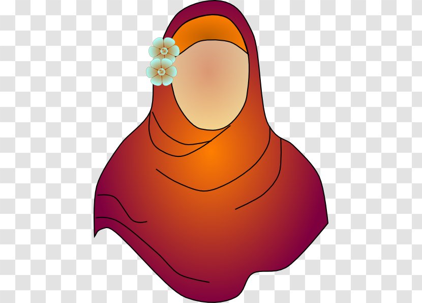 Hijab Headscarf Muslim Clip Art - Woman Transparent PNG