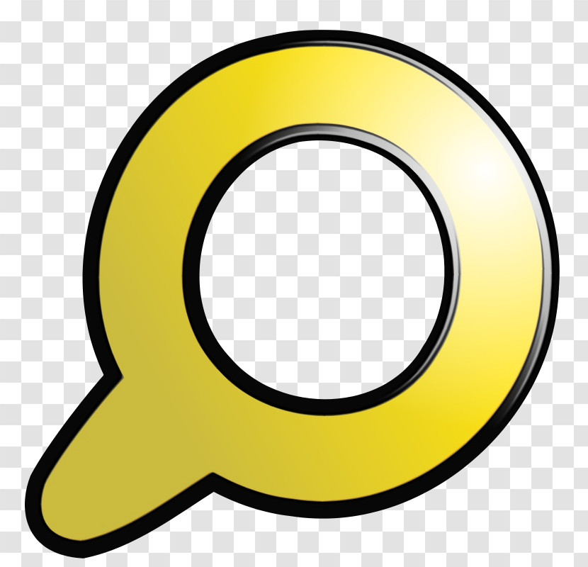 Yellow Circle Symbol Sticker Transparent PNG