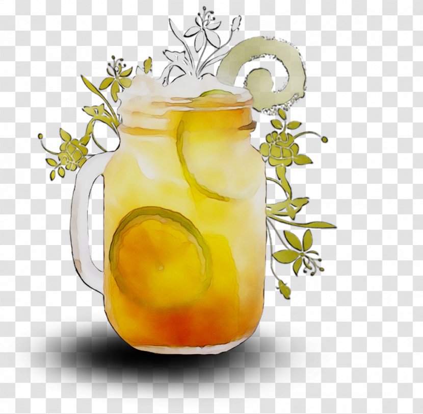 Lemon Drink - Mason Jar - Yellow Transparent PNG