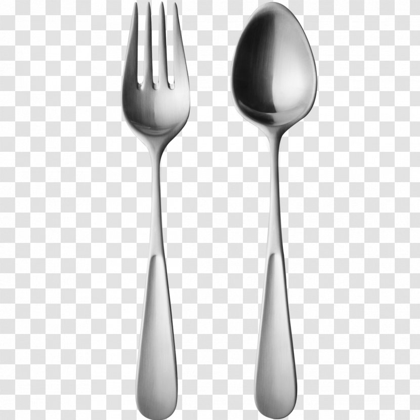 Fork Spoon Sterling Silver Designer Transparent PNG