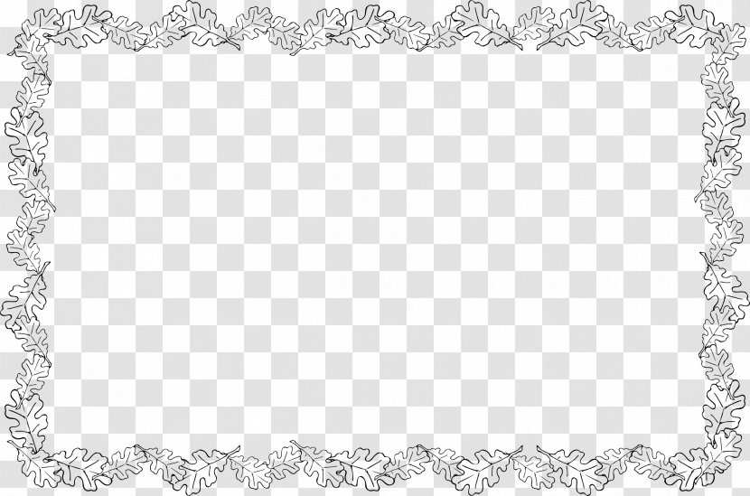 Picture Frames Line Art Body Jewellery Pattern - Monochrome Photography - Leafy Border Transparent PNG