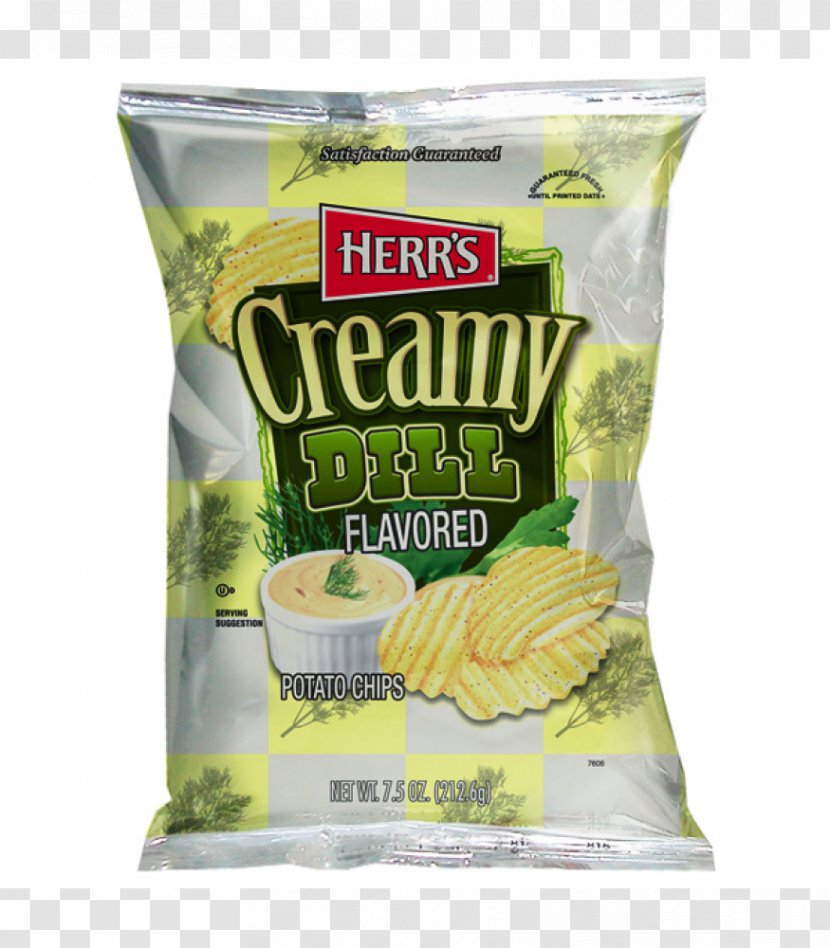 Potato Chip Herr's Snacks Cream Pickled Cucumber Food - Ingredient Transparent PNG