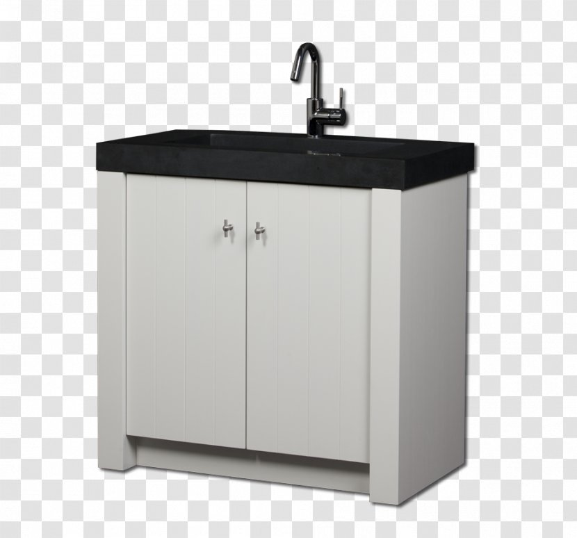 White Bathroom Cabinet Black Centimeter - Sink - Light Box Transparent PNG