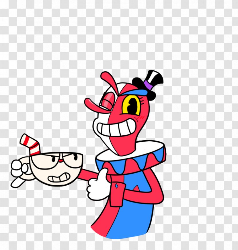 Cuphead Cartoon Clown Clip Art - Silhouette - Sprite Transparent PNG