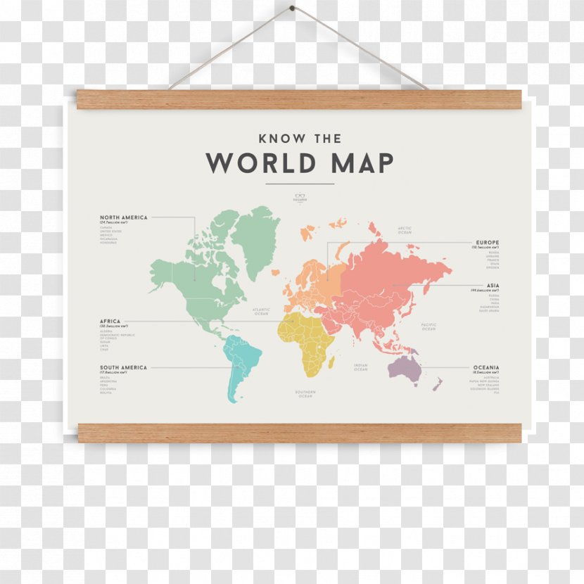 World Map Globe Illustration - Wall Decal - Babt Transparent PNG