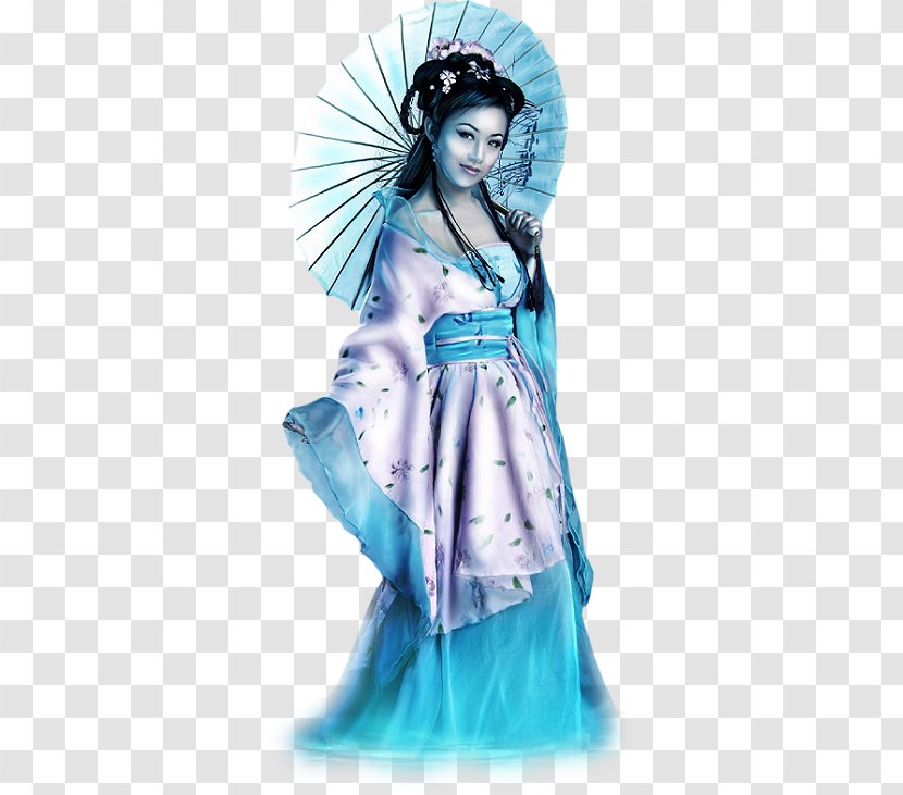 Geisha Art Woman Graphic Design - Cartoon Transparent PNG