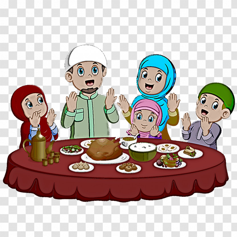 Cartoon People Sharing Meal Bake Sale Transparent PNG