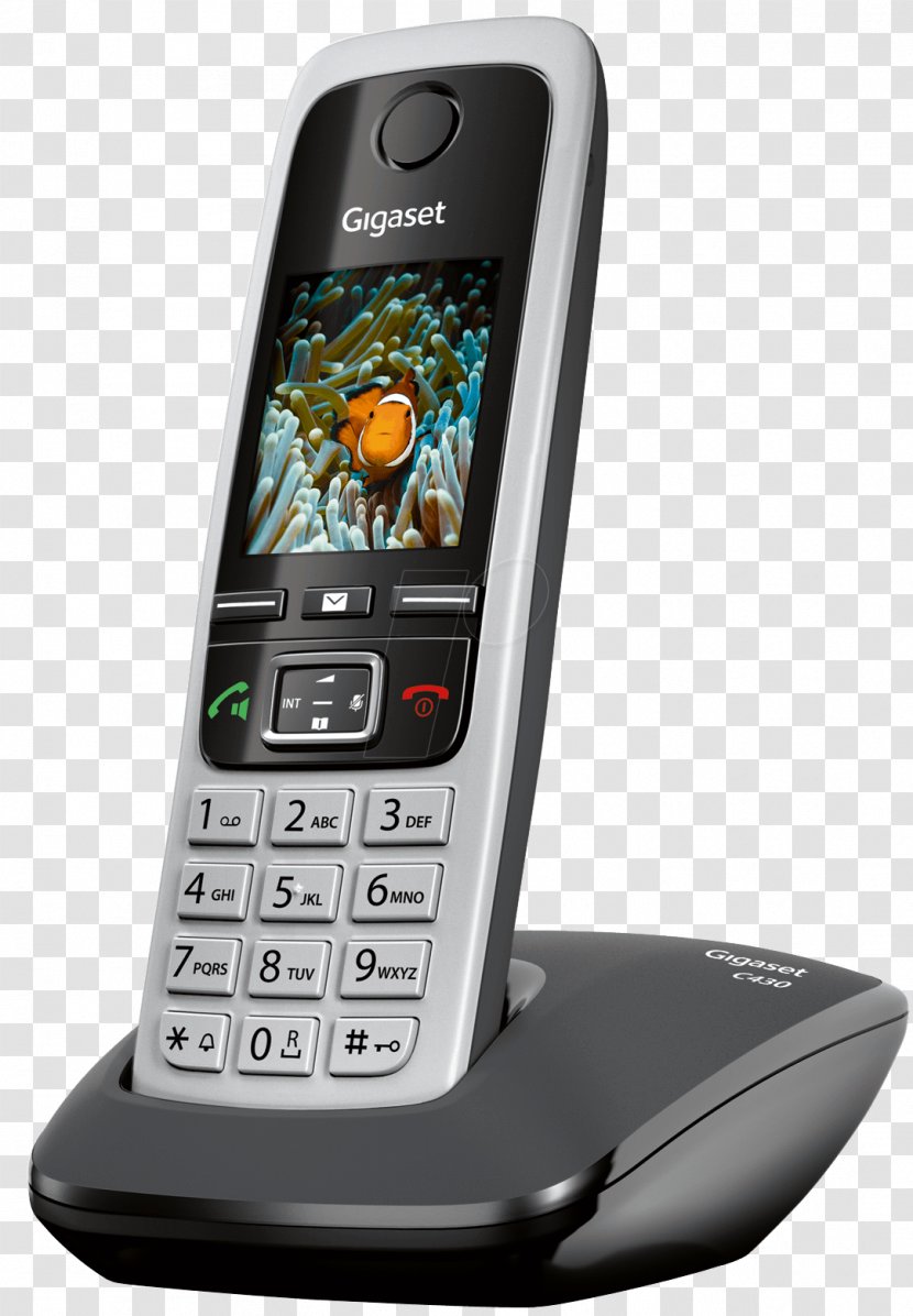 Gigaset C430A Digital Enhanced Cordless Telecommunications Telephone Communications - Siemens C530h Additional Handset - C430hx Transparent PNG