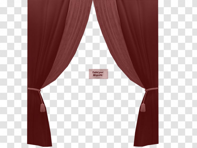 Curtain Red Maroon Firanka Voile - Rideau Rouge Transparent PNG