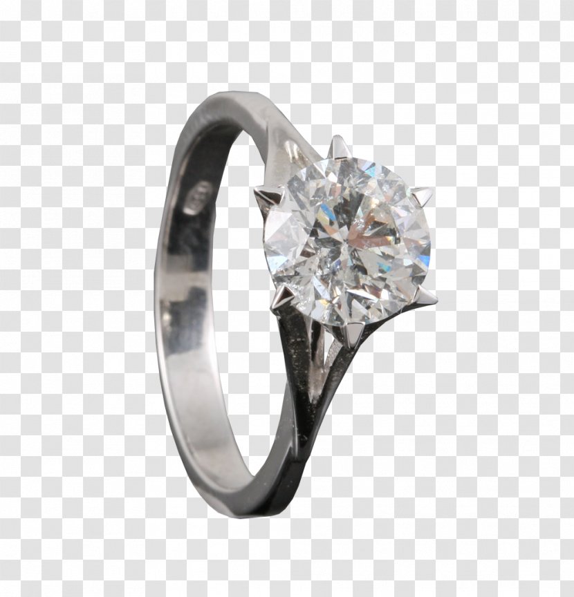 Wedding Ring Silver Body Jewellery Platinum - Gemstone Transparent PNG
