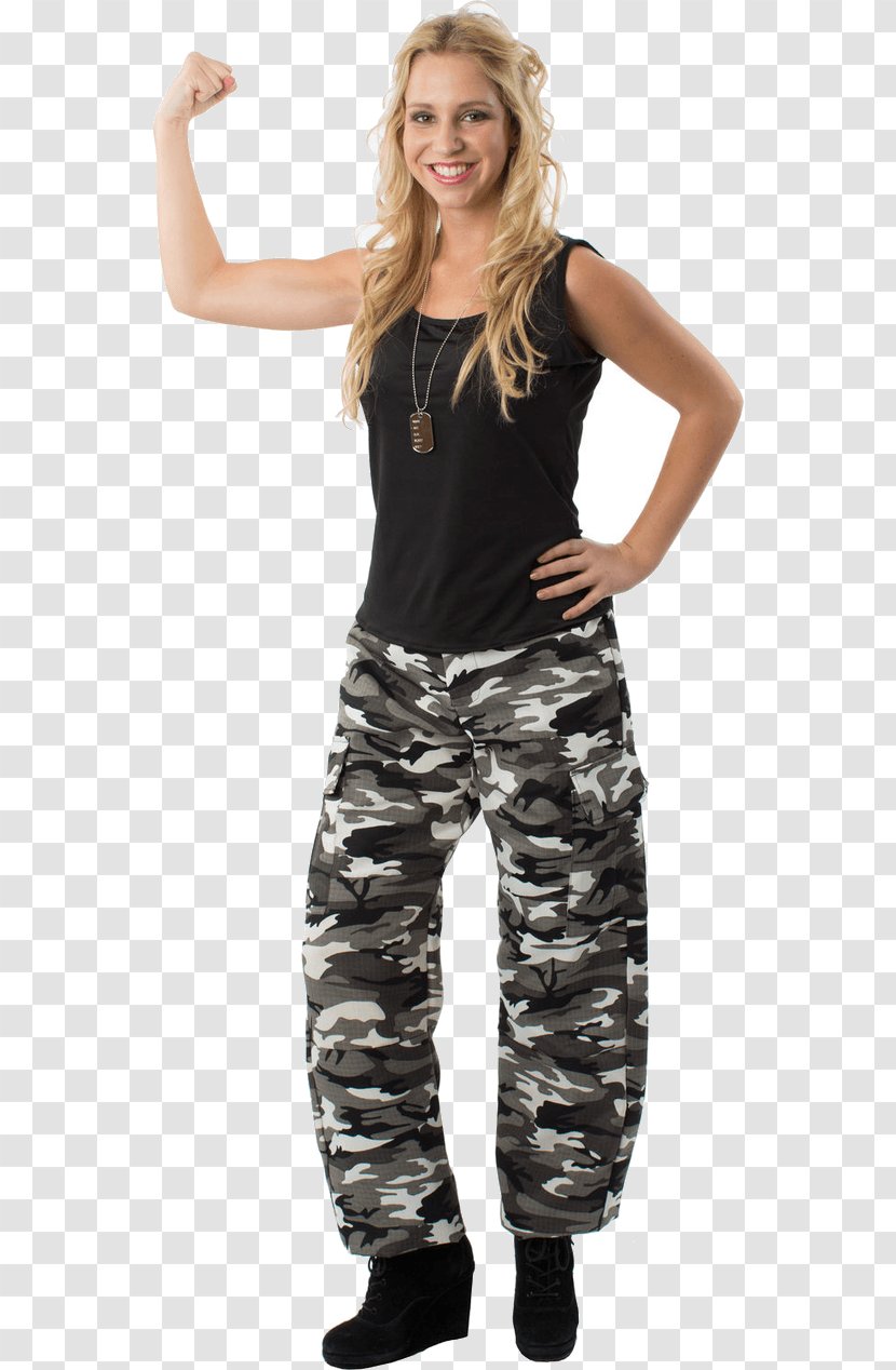 Costume Party Jeans Camouflage Dress - Soldier Transparent PNG