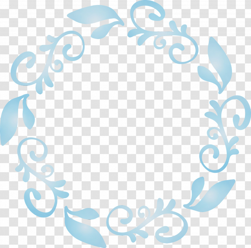 Aqua Turquoise Text Font Circle Transparent PNG