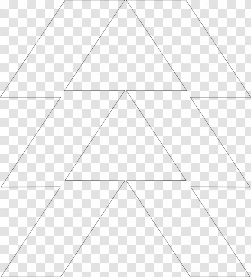Triangle White Point Pattern - Monochrome Photography - Art Training Course Transparent PNG