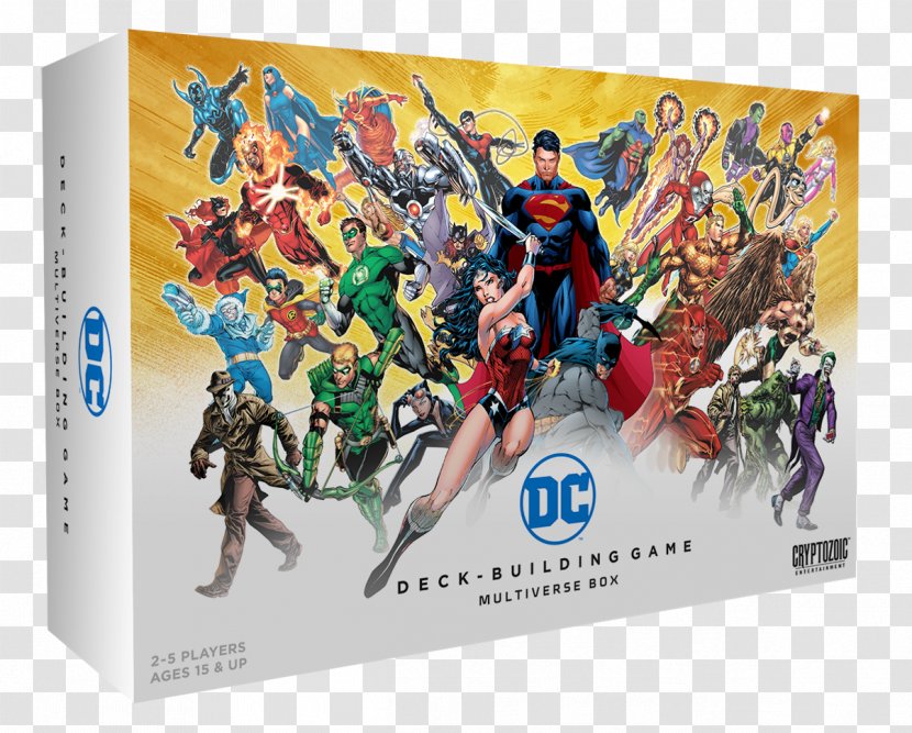 Cryptozoic Entertainment DC Comics Deck-Building Game Superman Flash Aquaman - Subject Box Transparent PNG