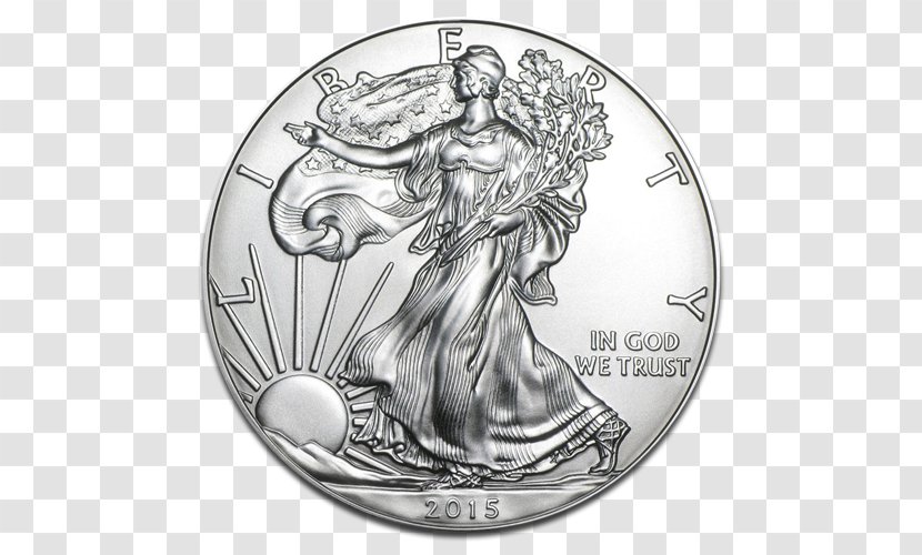 American Silver Eagle Bullion Coin Gold - Angel Transparent PNG