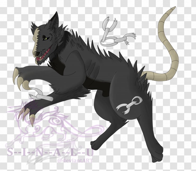 Cat Demon Cartoon Tail Transparent PNG