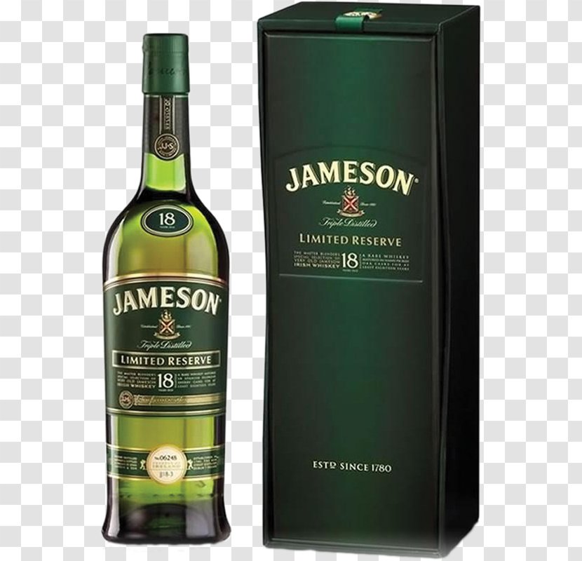 Jameson Irish Whiskey Blended Scotch Whisky - Malt Transparent PNG