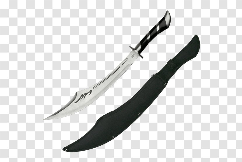 Bowie Knife Scimitar Hunting & Survival Knives Sword - Scabbard Transparent PNG