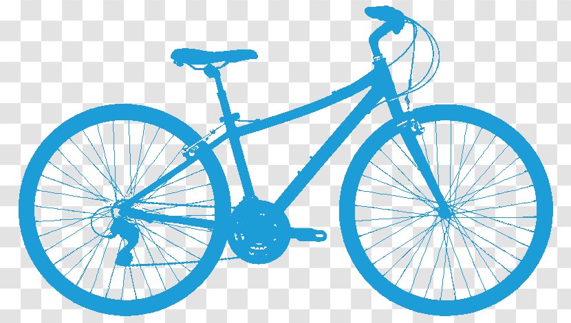 Hybrid Bicycle Mountain Bike Frames Cycling - Blue Transparent PNG