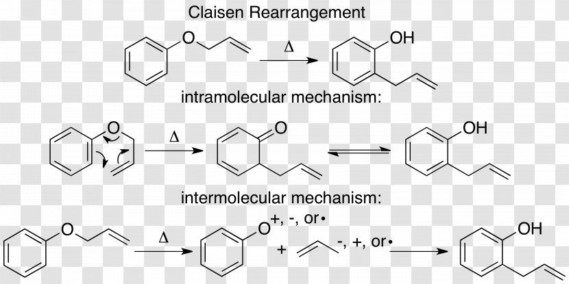 Intramolecular Reaction Claisen Rearrangement Chemical Force Organic - Mechanism - Mecanism Transparent PNG